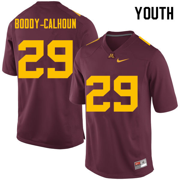 Youth #29 Briean Boddy-Calhoun Minnesota Golden Gophers College Football Jerseys Sale-Maroon